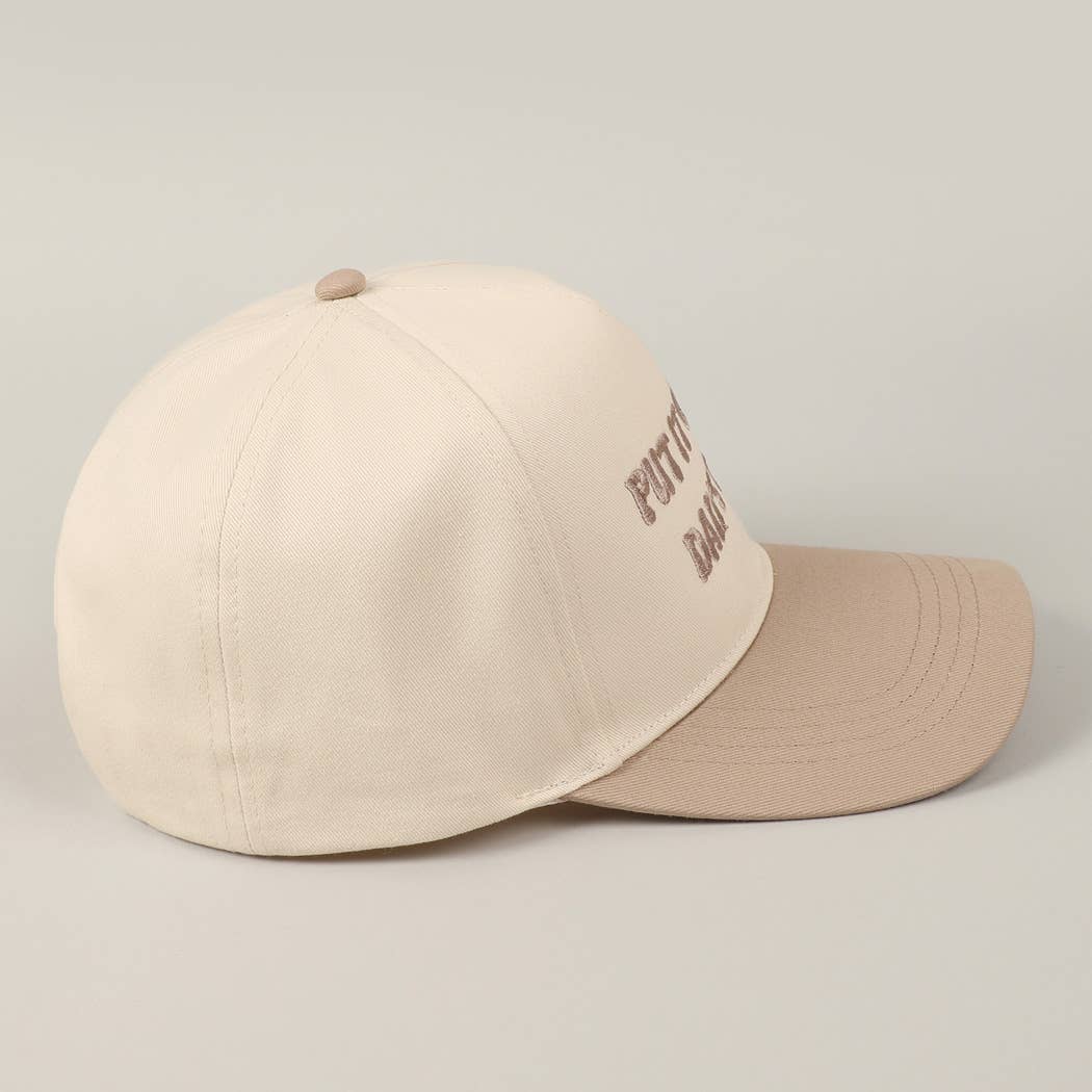 Beige Put It On My Dad's Tab Hat
