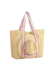 Pink Tote & Hat Set