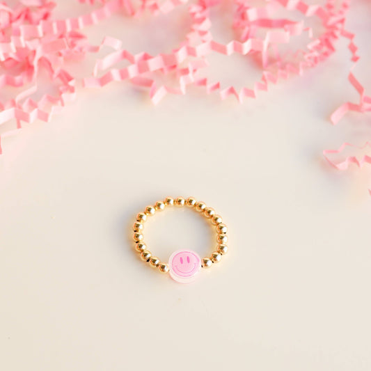 Smiley BB Bead Ring