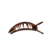 Square Flat Hair Clip | Med. | Tortoise