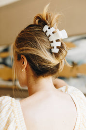 Coconut White Large Classic Hair Clip