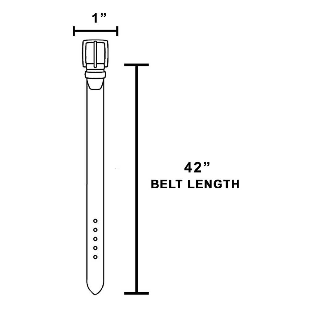 Black Solid Rectangle Buckle Leather Belt
