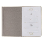Mr. & Mrs. Devotional White Faux Leather