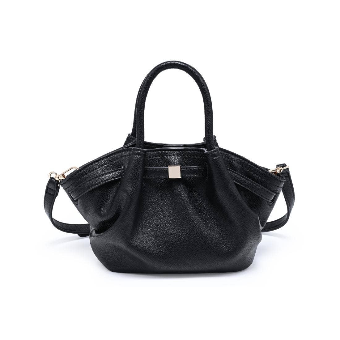 Black Selena Chic Crossbody — crossbody and vegan leather