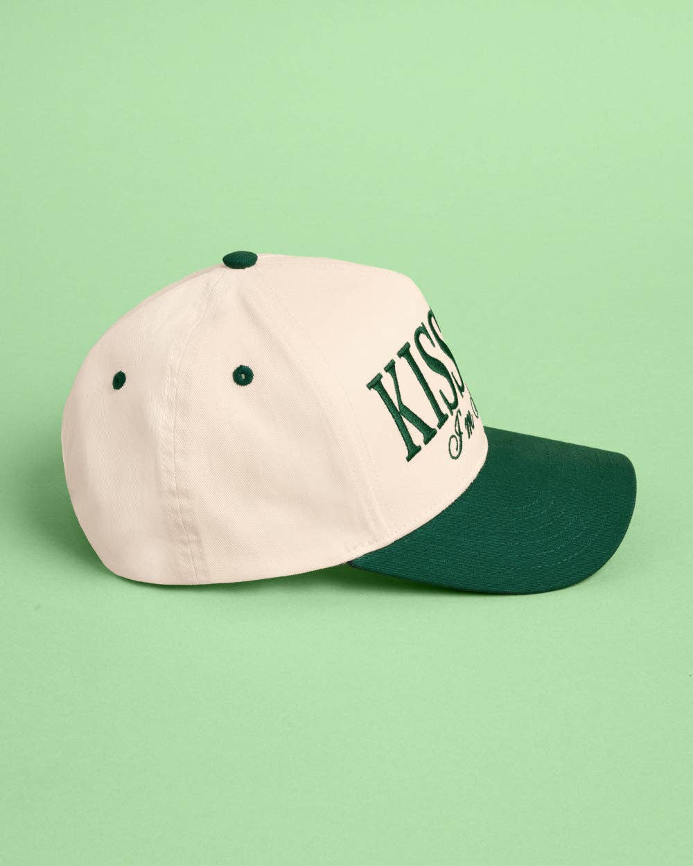 Green Kiss Me Irish Trucker Hat