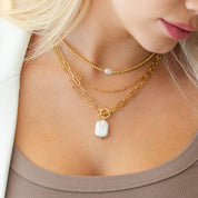 Baroque Pearl Toggle Necklace