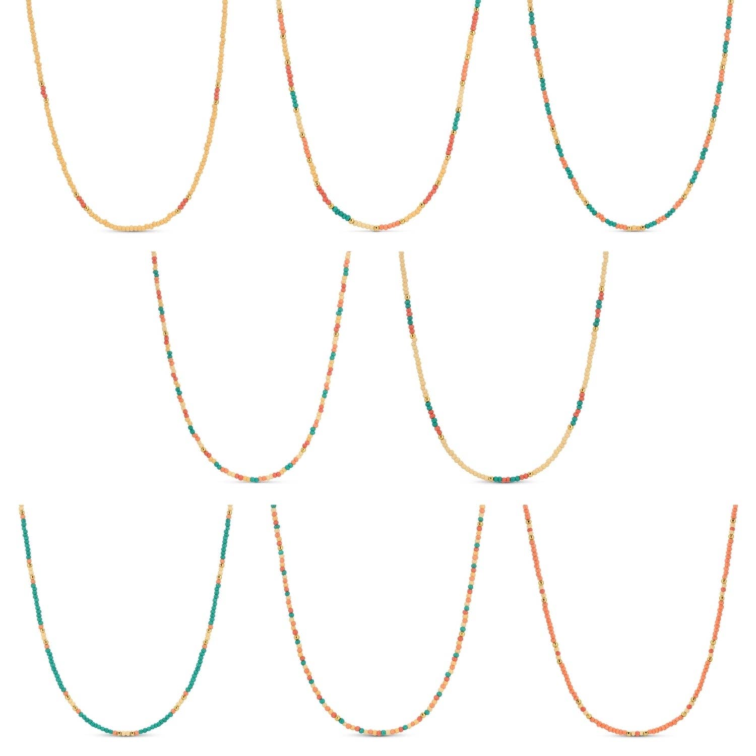 Delicate Seed Bead Necklaces - Assorted