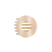 Flat Circle Hair Clip | Medium | Almond Beige