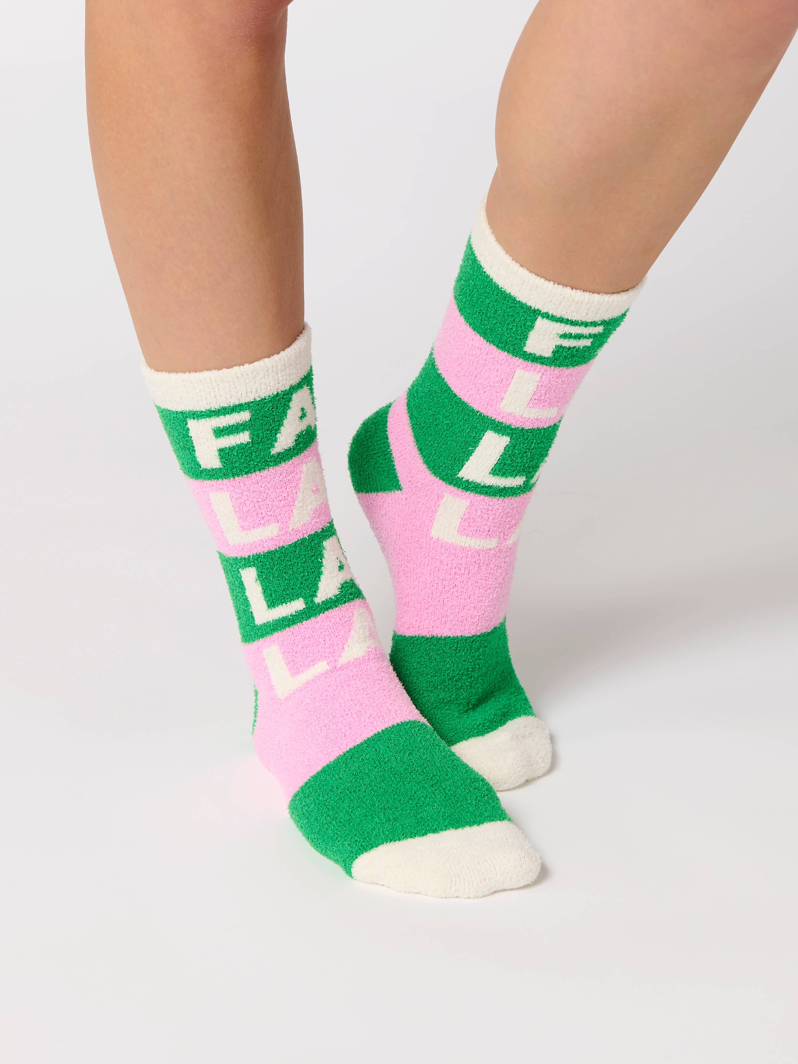 GREEN FA LA LA SOCKS