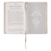 Mr. & Mrs. Devotional White Faux Leather