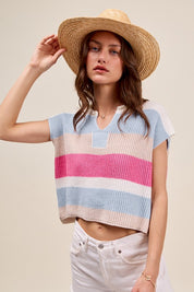 Multicolor Stripe Sweater Top