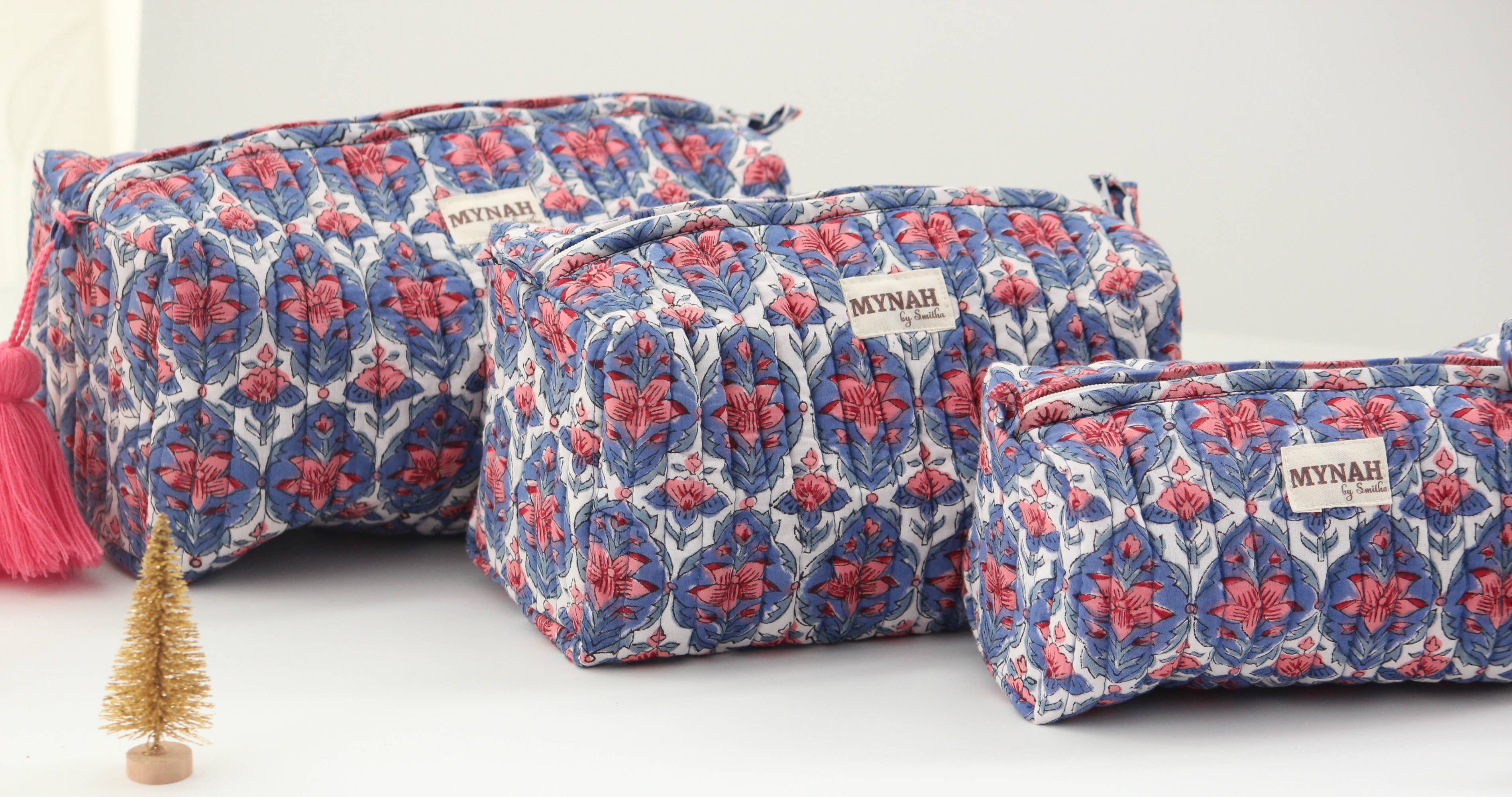 Nantucket Floral Makeup Bag - LARGE only