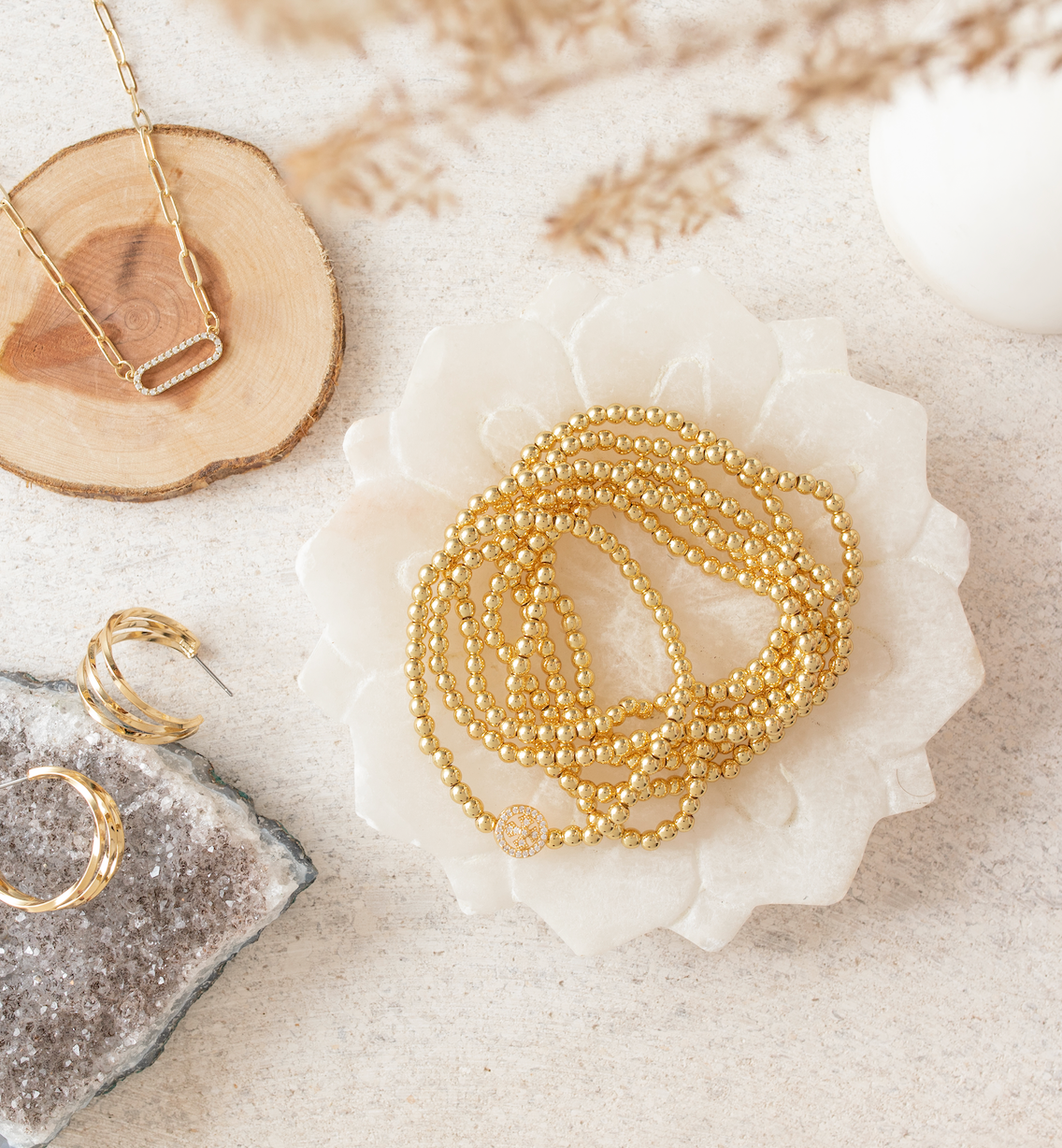 4mm Bead Stretch Bracelet