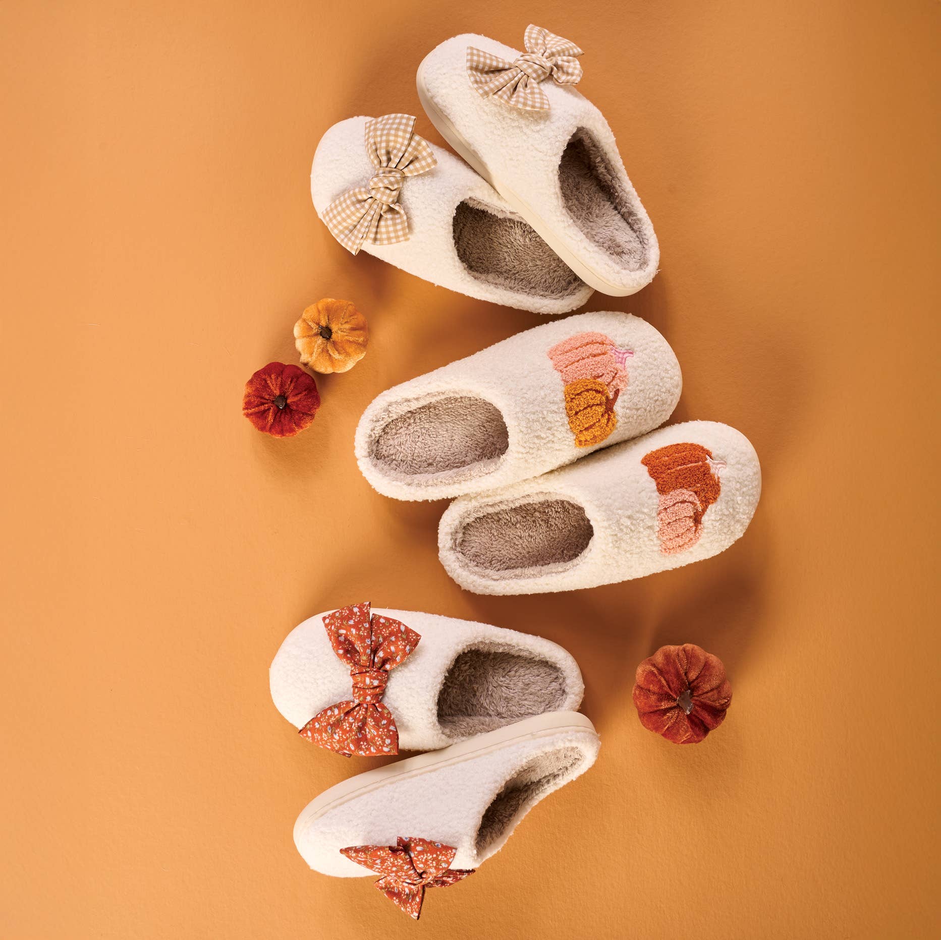 Fuzzy Slippers Gingham