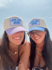 Lilac Love like Jesus Trucker Hat