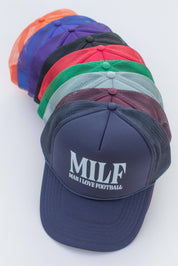 Orange MILF Game Day Football Trucker Hat
