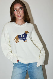 Ivory Dog Sweater
