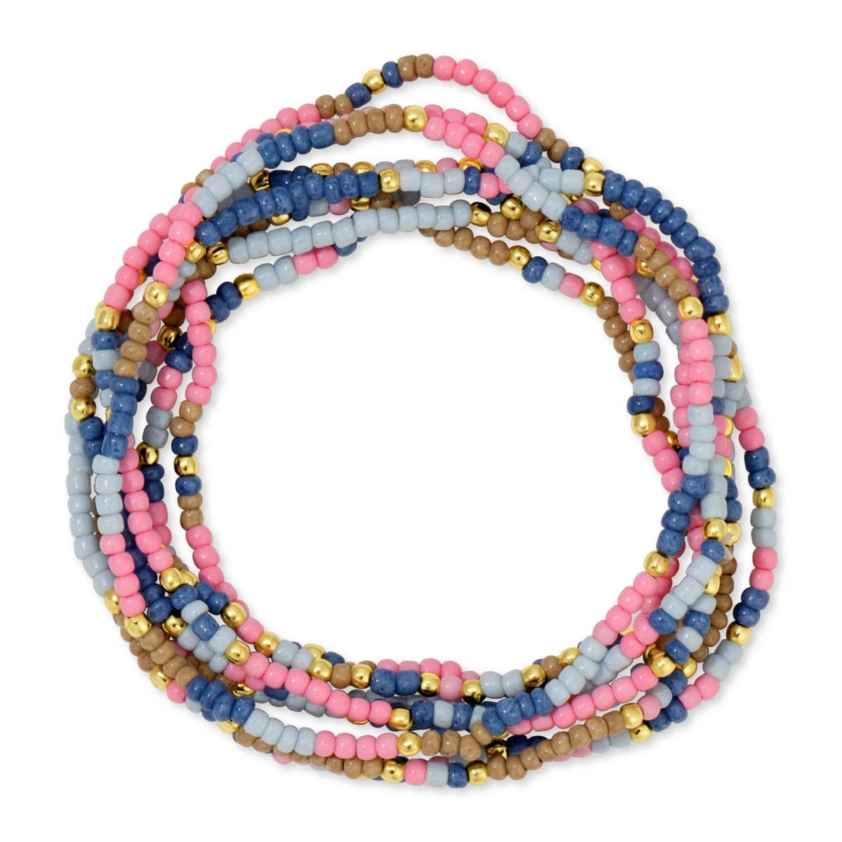Assorted 2mm Stretch Seed Bead Bracelets