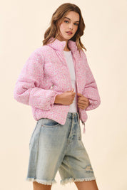 Ditsy Floral Printed Puffer Jacket