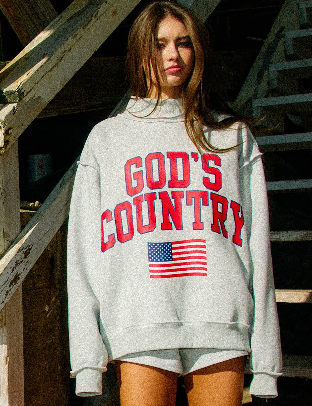 God's Country Reversible Mock-neck