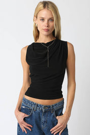 Black Sleeveless Top