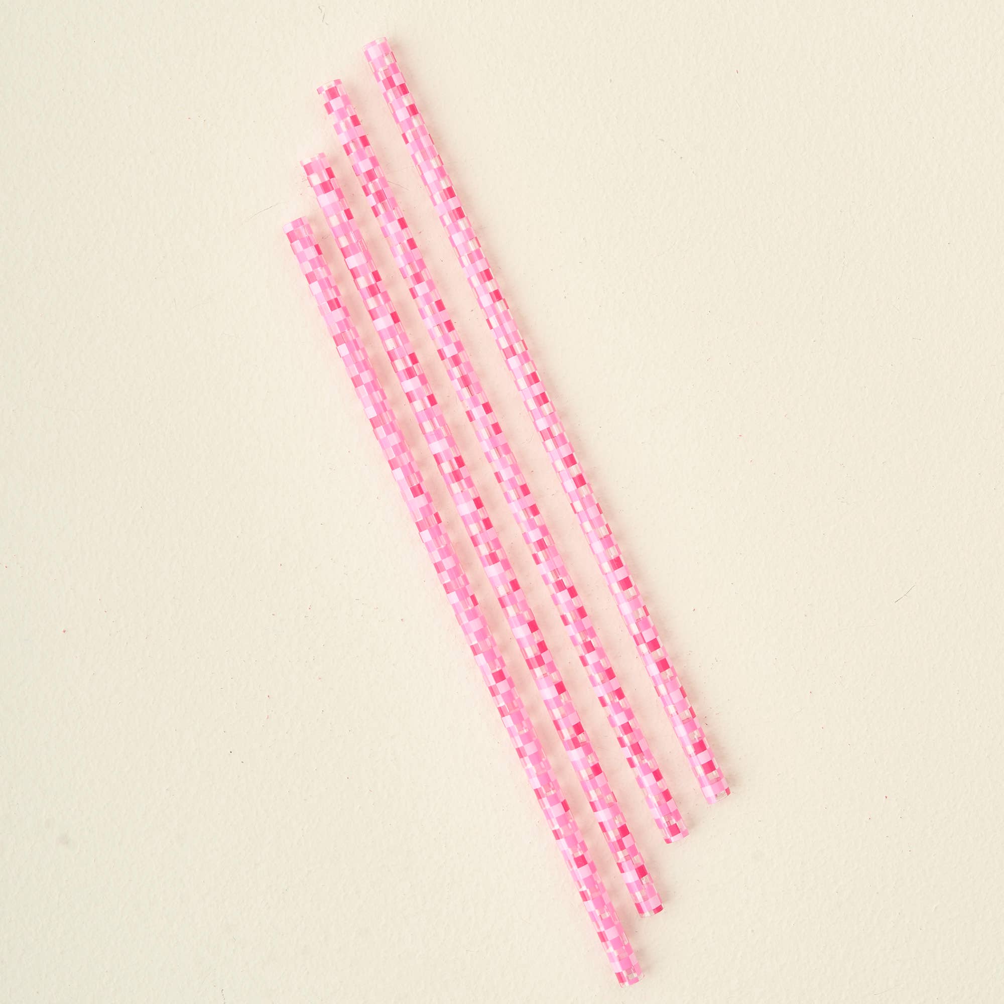 Pink Tumbler Straw Set