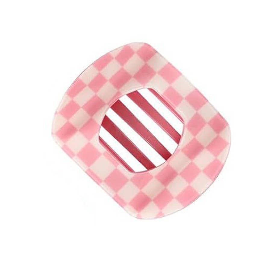 Pink & Cream Lay Flat Clip