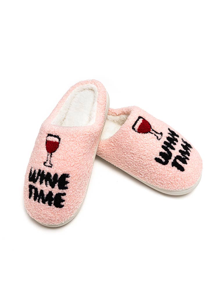 Wine Time Slippers - RTS