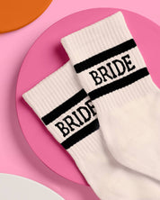 Black Detail Bride Socks