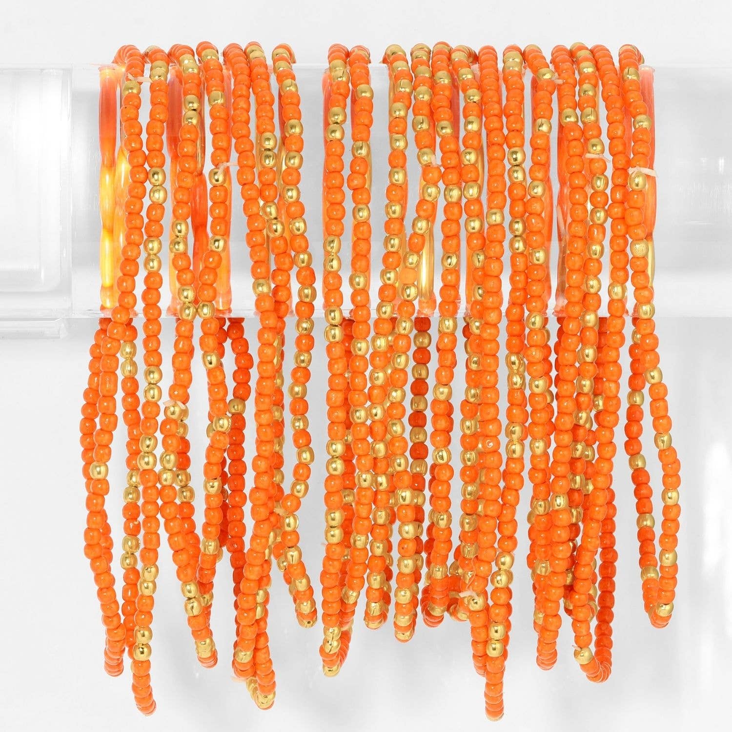 Stretch Seed Bead Solid Game Day Bracelets