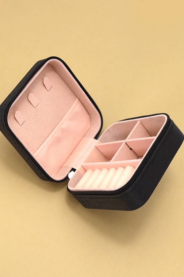 Black Jewelry Organizer Travel Case