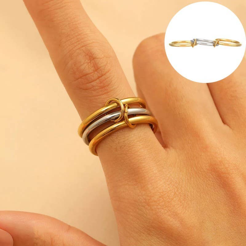Stainless Steel Stackable Plain Band Rings