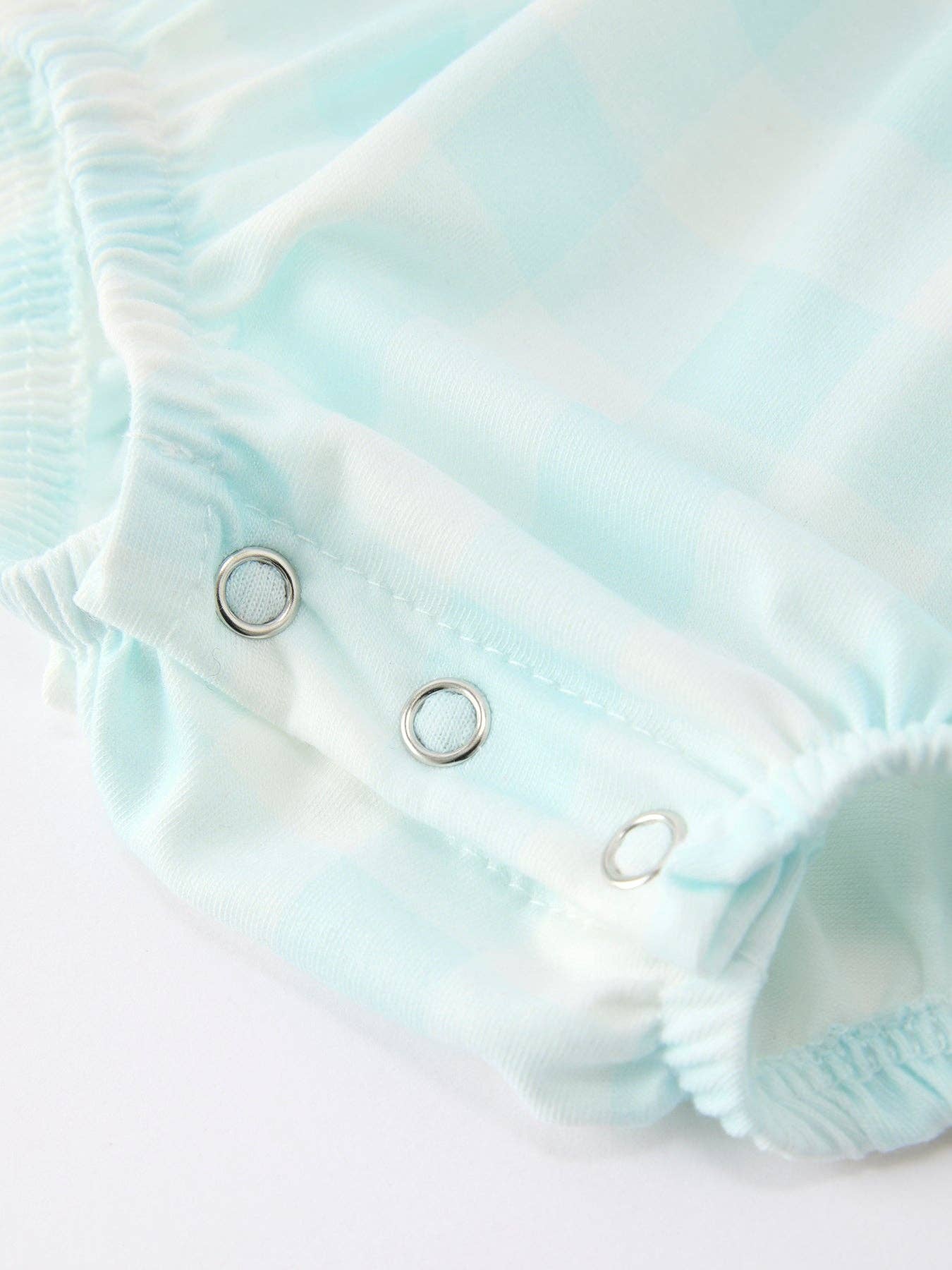 Spring Plaid Bow Girls Romper