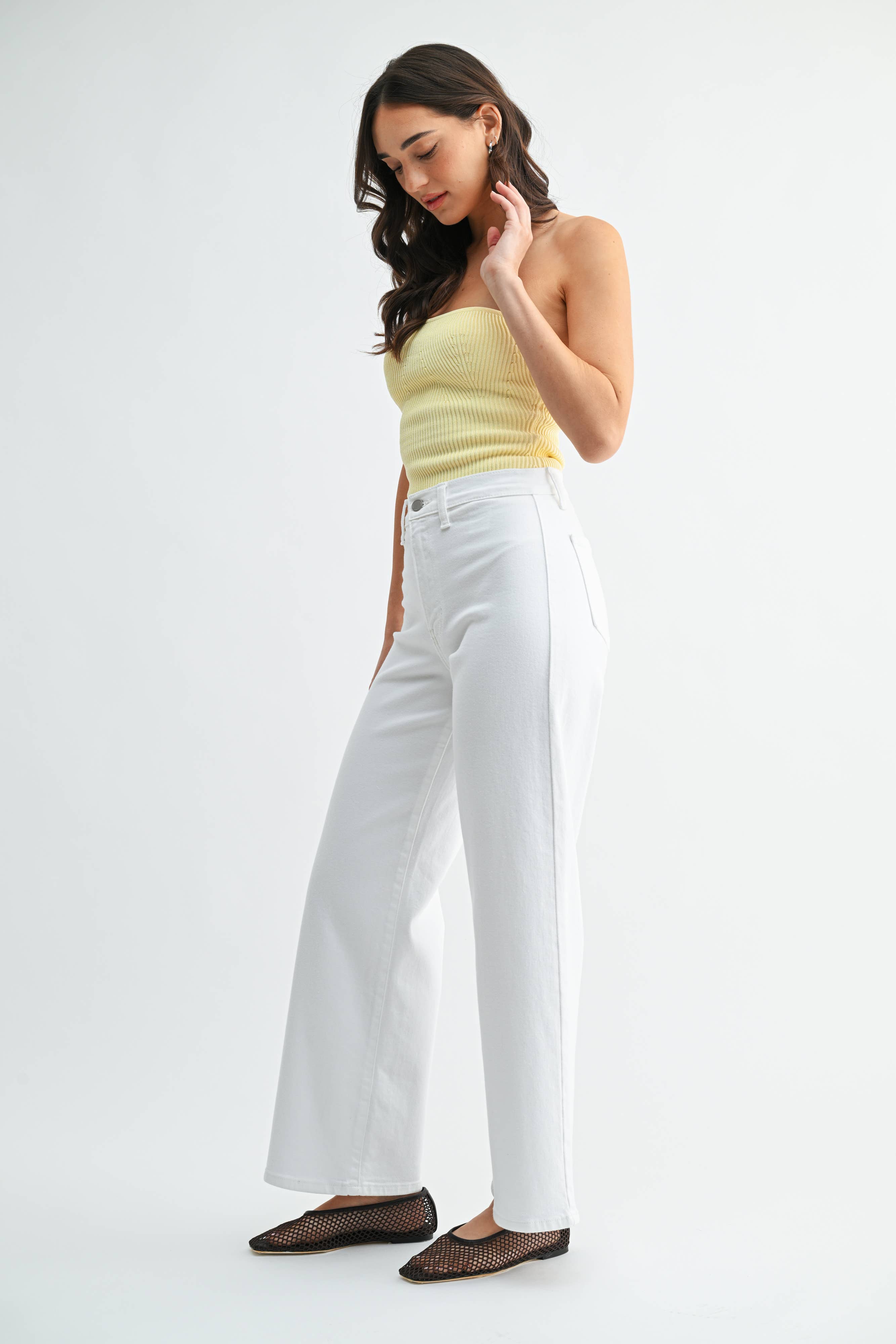 White Denim Trouser