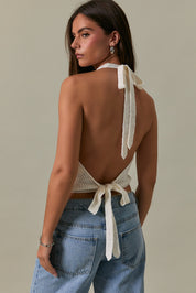 White Cowl Neck Sweater Top