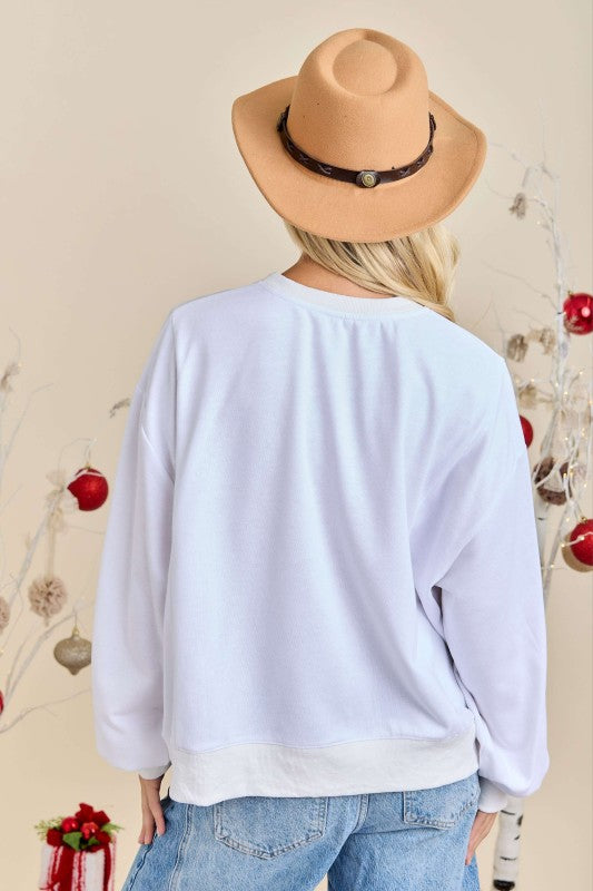 White Merry Christmas Sweatshirt