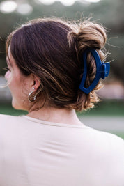Open Hair Clip | Large | Midnight Rain showing lightweight, durable, and nearly unbreakable