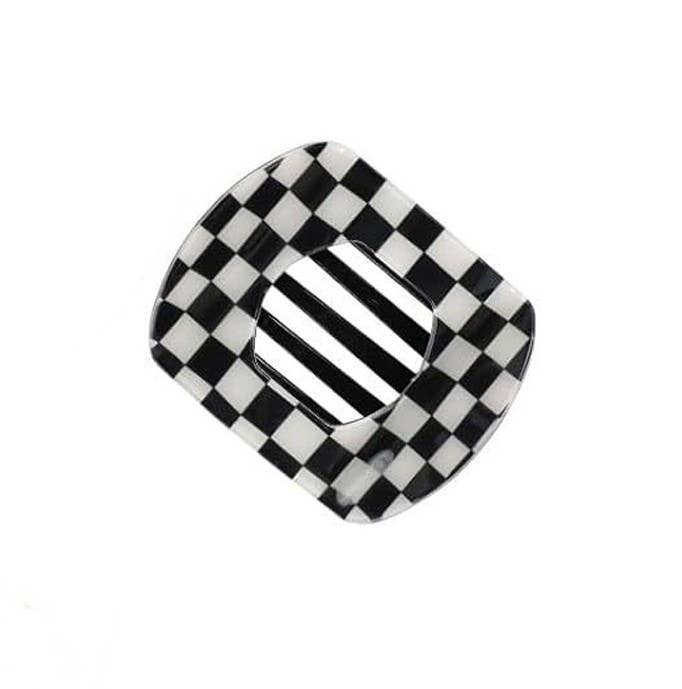 Black & White Lay Flat Clip