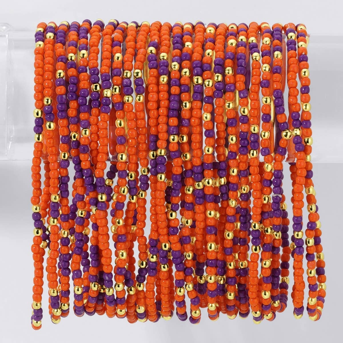 Stretch Seed Assorted Bead GAME DAY Bracelets