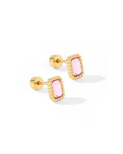 Screwback Stud Earrings Madison Pink