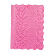 Pink Lizard Scallop Passport Holder