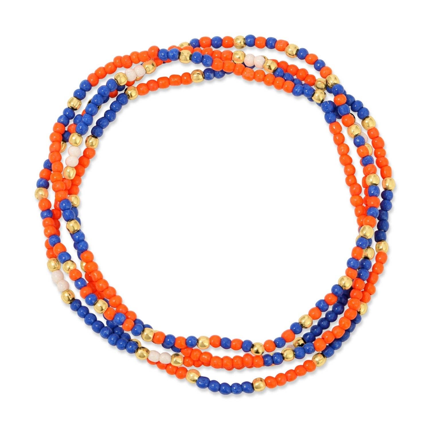 Stretch Seed Assorted Bead GAME DAY Bracelets