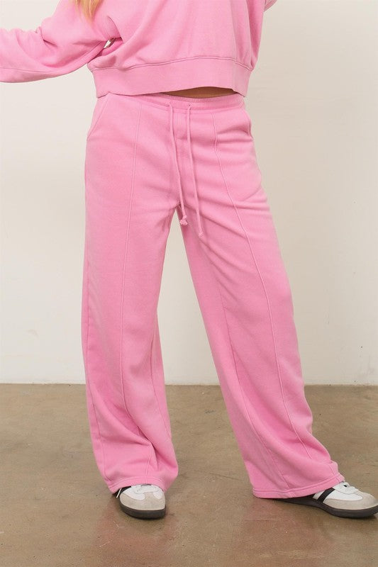 Pink Flare Sweatpants