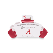 Classic Hair Clip | Medium | University of Alabama showing claw clip with bendable teeth that spring back to shape