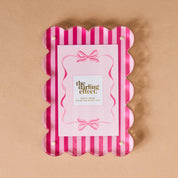 Rectangle Scalloped Acrylic Frame-Sweetheart Stripes