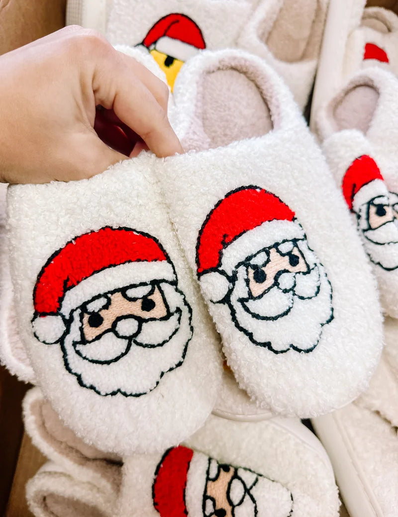 Santa Red Slippers at Ninety Nine Boutique