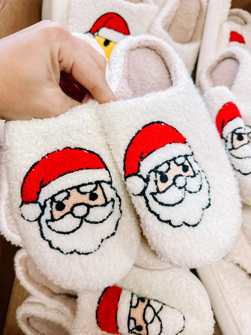 Santa Red Slippers at Ninety Nine Boutique