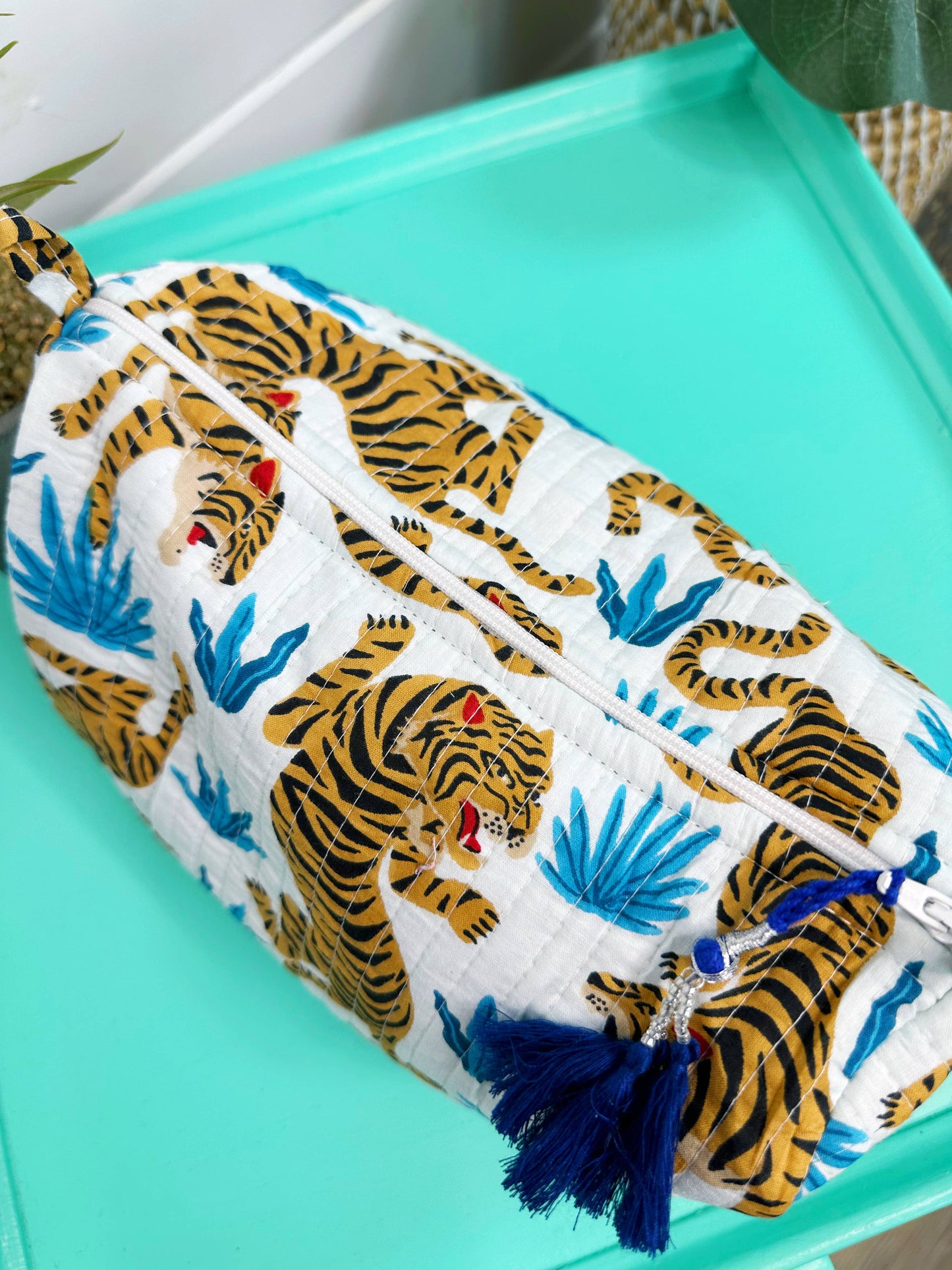 White Tiger Makeup Bag