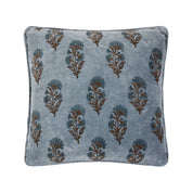 Block Print Vel Mughal Flower Pillow