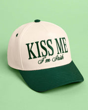 Green Kiss Me Irish Trucker Hat